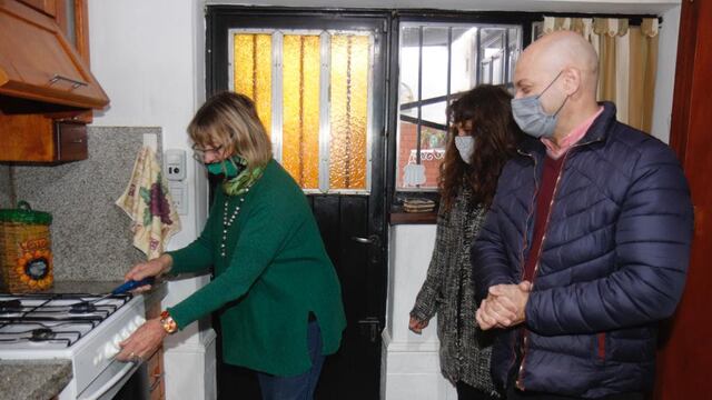 Se inauguró la obra de gas natural en Sol y Río y Villa Independencia.