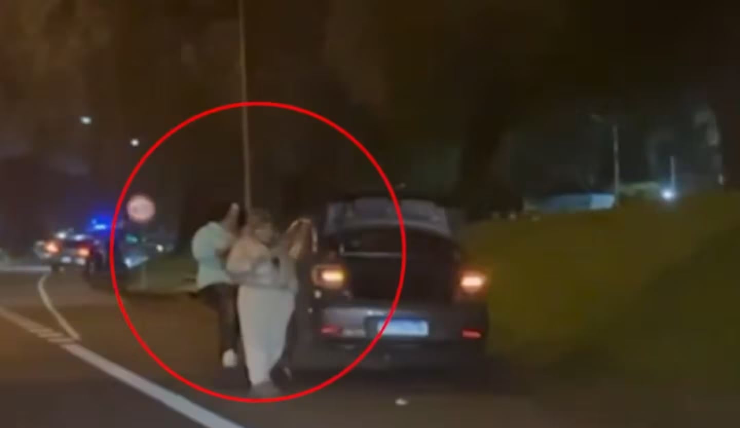Así detuvieron a More Rial en un control policial
