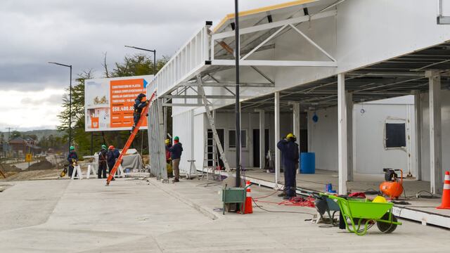 Avanzan los trabajos finales en el Hospital Modular de Tolhuin
