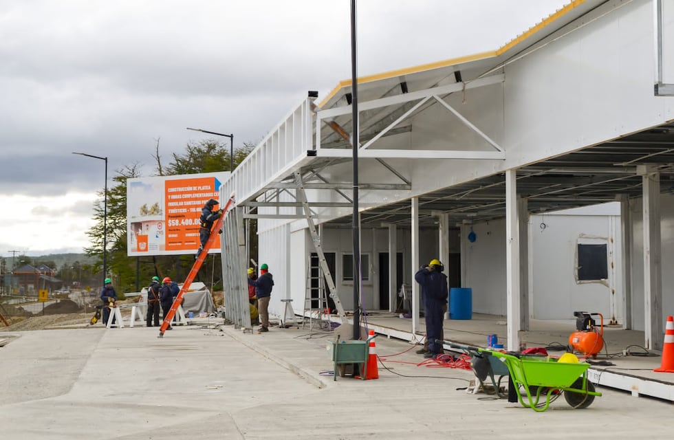 Avanzan los trabajos finales en el Hospital Modular de Tolhuin