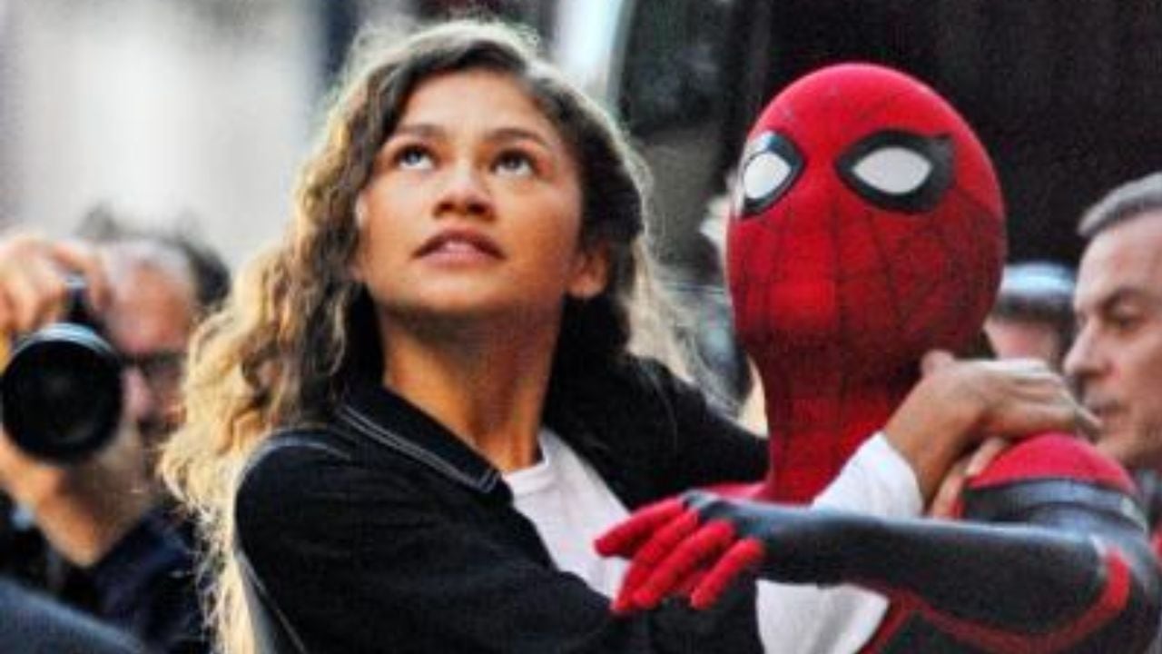 Tom Holland y Zenda en la última película de Spider-Man en 2021.