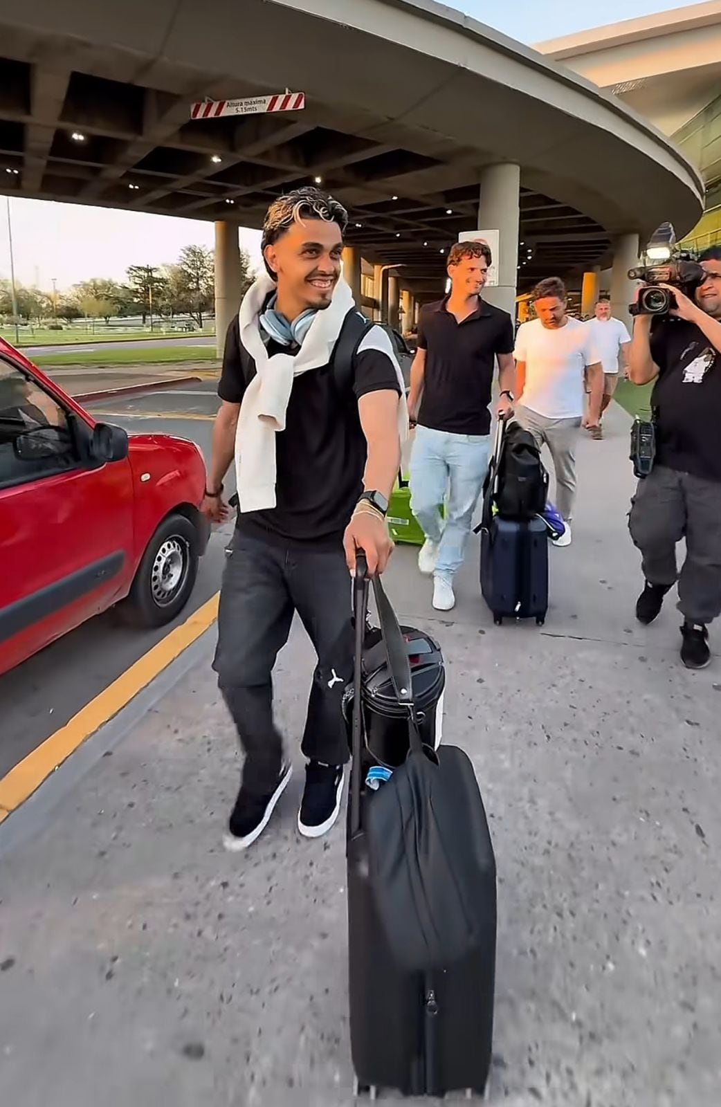Ronaldo Martínez ya está en Córdoba. (Captura Cadena 3).