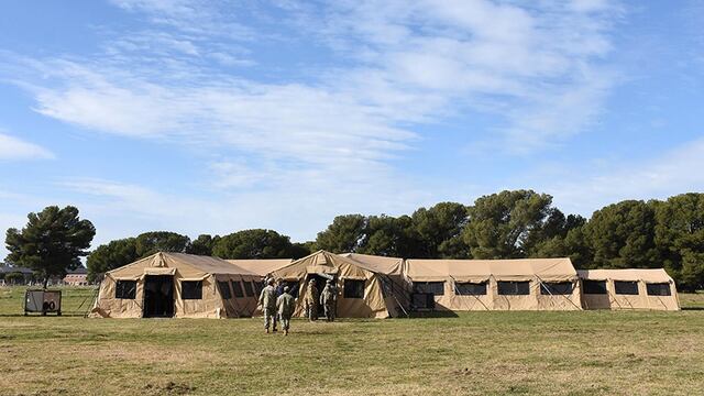Realizan en Puerto Belgrano ejercicios de resguardo de la población ante desastres naturales