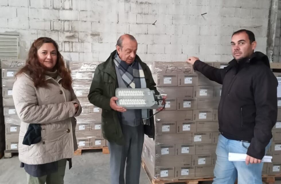 Llegaron las nuevas luces LED para el nuevo alumbrado público de Tres Arroyos
