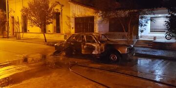 Siniestro vial impactante este domingo en Coronel Moldes. (Puntal.com.ar