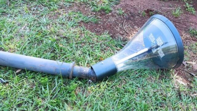 Vandalizaron varias farolas en la Costanera de Puerto Iguazú.