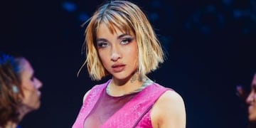 Escote y mega ajustado: el look de María Becerra para su rutina en el gym