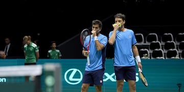 Argentina empezó con el pie izquierdo en la Copa Davis. Foto: @CopaDavis