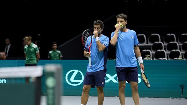 Argentina empezó con el pie izquierdo en la Copa Davis. Foto: @CopaDavis
