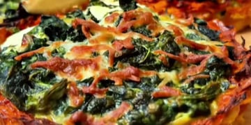 La receta de una tarta de verduras sin harina.