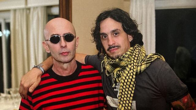 Indio Solari y Martín Carrizo (Instagram @indiosolarioficial)