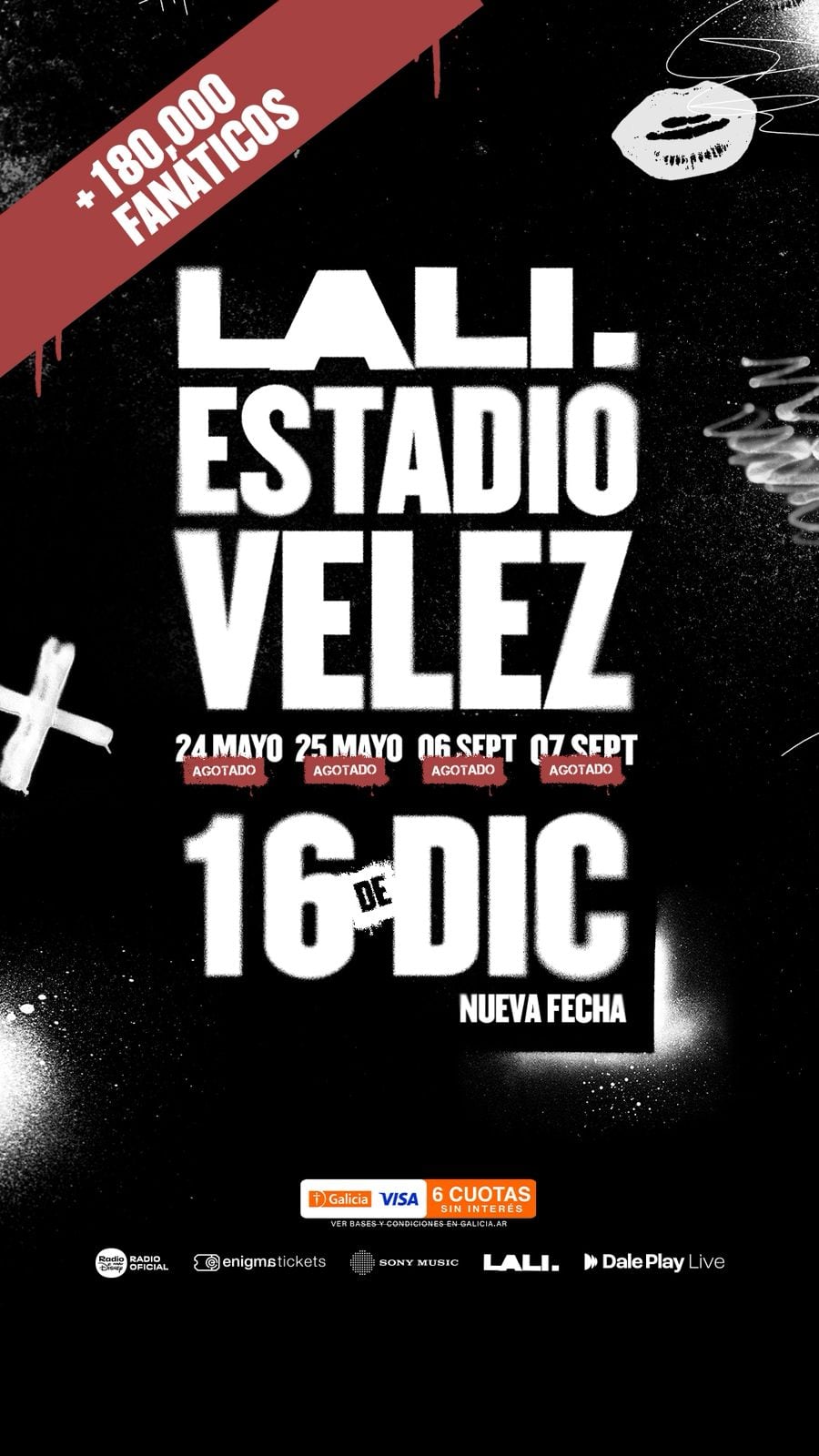 Lali cierra el año con un quinto show en Vélez: precios de entradas y dónde comprarlas