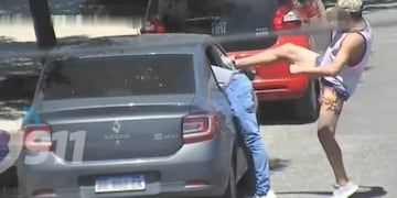 Robo, en barrio Villa Alberdi. (Captura de video)