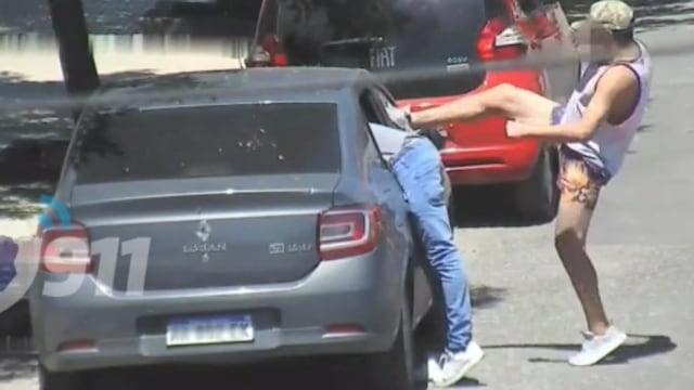 Robo, en barrio Villa Alberdi. (Captura de video)