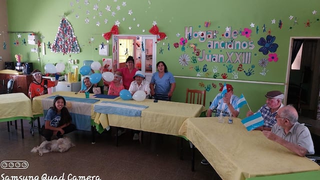 Hogar de Ancianos Juan XXIII Arroyito festejaron el triunfo de Argentina