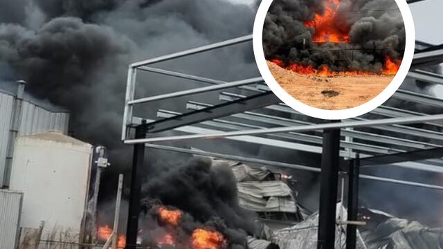 Incendio en Parque Industrial Gualeguaychú