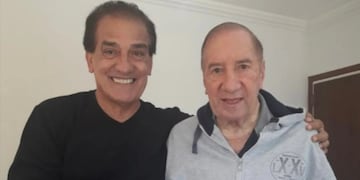 Miguel Ángel Lemme y Carlos Bilardo