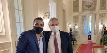 El Intendente de Ushuaia mantuvo un encuentro con el presidente Alberto Fernández donde agradeció el apoyo del presidente hacia la industria fueguina.