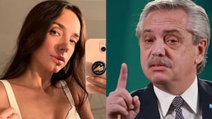 Tamara Pettinato y Alberto Fernández