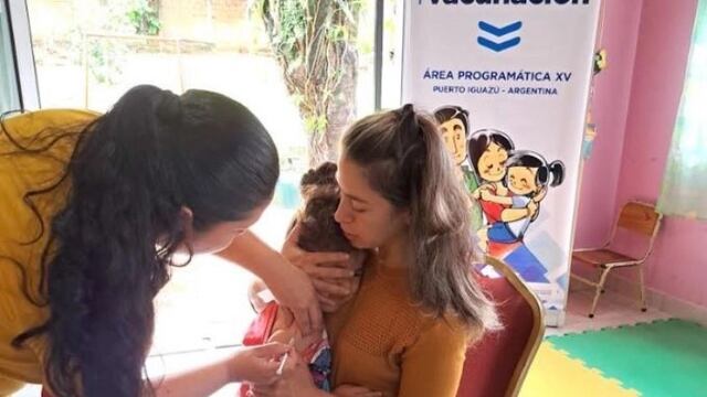 Continúa la campaña de vacunación a los niños de Puerto Iguazú.
