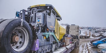 El Municipio adquirió una terminadora para bacheo y repavimentación