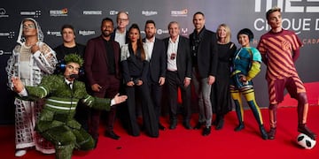 La "Pulga" y Antonela Roccuzzo asistieron al estreno mundial del show en octubre de 2019.