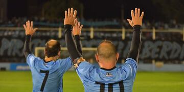 La despedida de Paolo Frangipane y Matías Gigli en el Gigante de Alberdi (Facundo Luque / La Voz)
