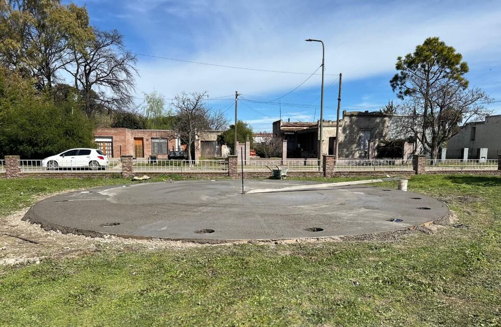 Gonzales Chaves: Se construye una pérgola en el Museo Histórico gracias a la donación de la Fundación Techint