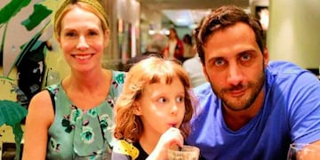 Luciano Cáceres y Gloria Carrá tuvieron juntos a Amelia.