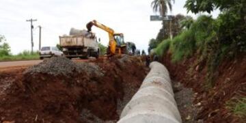 Oberá: avanzan con obras en infraestructura urbana y saneamiento hídrico