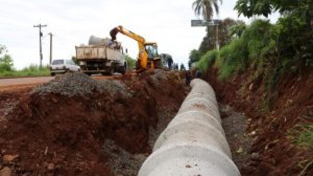 Oberá: avanzan con obras en infraestructura urbana y saneamiento hídrico