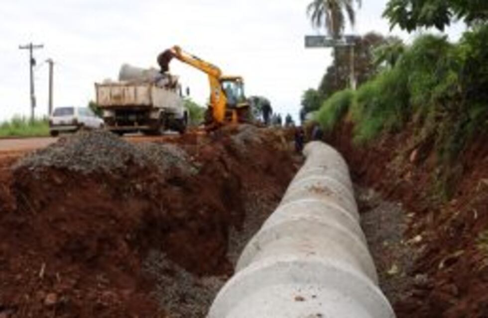 Oberá: avanzan con obras en infraestructura urbana y saneamiento hídrico