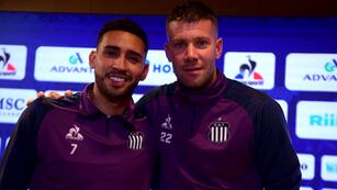 Talleres. Conferencia de prensa de Guido Herrera, Nahuel Bustos y Mariano Levisman en el Card del club. (José Gabriel Hernández / La Voz)