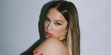 Ángela Torres y un total black para el infarto: brillos y mucha piel