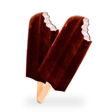 El palito helado bombón de Grido.