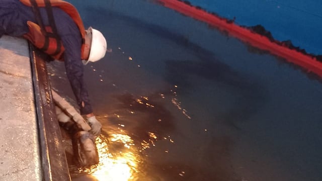 Se produjo un nuevo derrame de petróleo en la ría de Bahía Blanca.