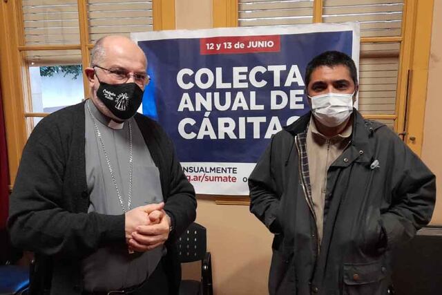Presentación de la colecta del Arzobispo de Bahía Blanca, monseñor Carlos Aspiroz Costa