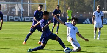 La Selección Argentina venció a Japón 2-1 en el último amistoso previo al arranque del Mundial Sub 20. Foto: Prensa AFA.