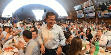 Rodolfo Suárez participó de la 41° Fiesta Nacional de la Ganadería de Zonas Áridas en General Alvear. Foto: Ignacio Blanco / Los Andes