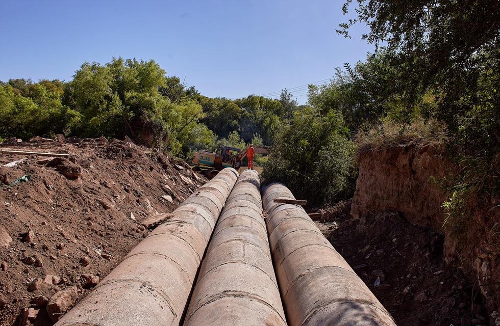 Arroyito: la obra de desagües pluviales sobre Av. Bernardi se encuentra en su etapa final