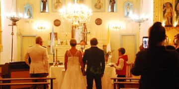 Después de veinte años se realizó un casamiento en Colonia Nievas