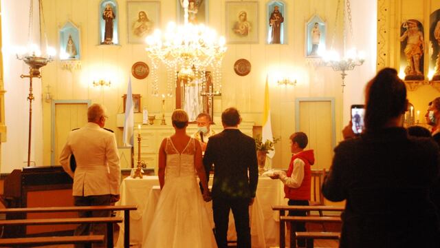 Después de veinte años se realizó un casamiento en Colonia Nievas