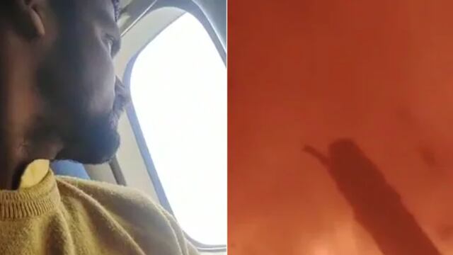 Las imágenes impactantes de uno de los pasajeros del accidente aéreo en Nepal. Foto: Captura de video.