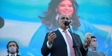 Acto desde el Hipódromo de Tucumán.