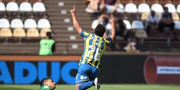 Lucas Gamba marcó el empate de Rosario Central ante Platense, por la Liga Profesional de Fútbol. (@RosarioCentral)