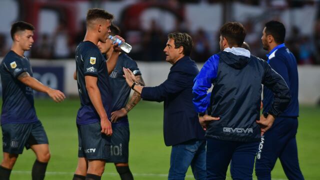 "Me con buenas sensaciones", aseguró Hoyos tras la derrota de Talleres. Y habló sobre la lesión de Rafa Pérez (Foto Federico Lopez Claro).