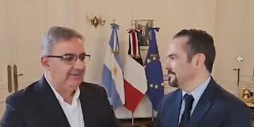 Jalil y Nadal en la Embajada.
