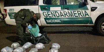 Incautan casi 9 kilogramos de marihuana en Fachinal.