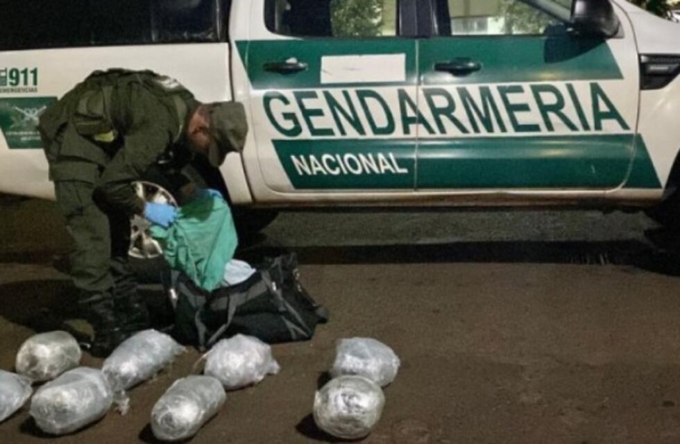 Incautan casi 9 kilogramos de marihuana en Fachinal