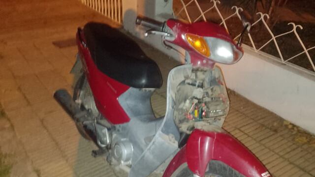 La moto robada y recuperada